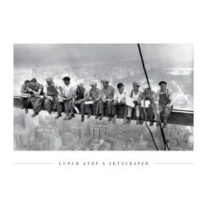 Lunch a top a skycraper i A4 format