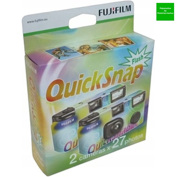 Fuji Engangskamera 2 pak med 27 billeder
