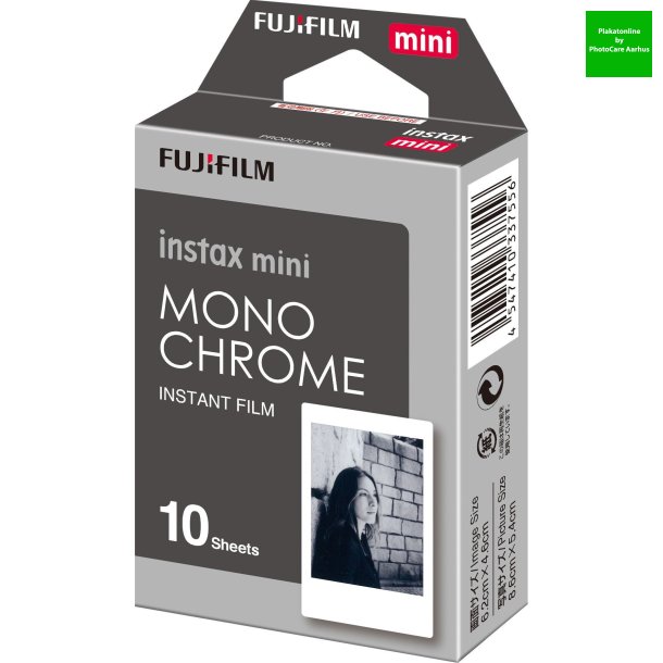 Fuji Instax Mini sort/hvid film