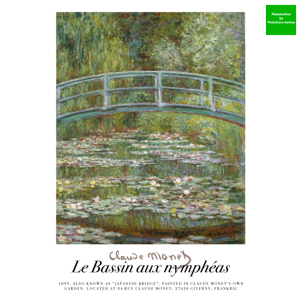 Claude Monet Japanese Bridge 30x40