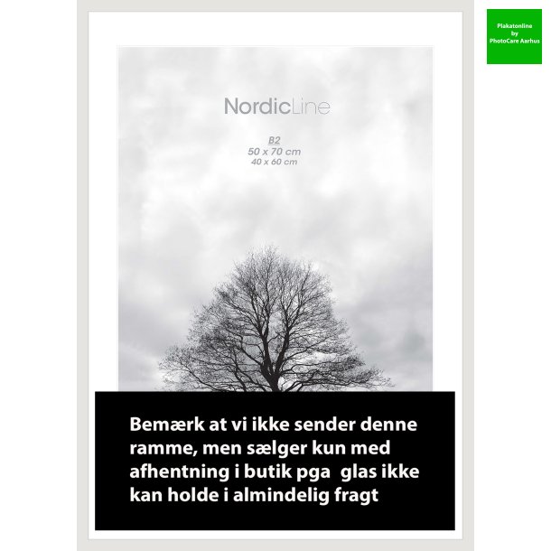 50x70 Hvid tr